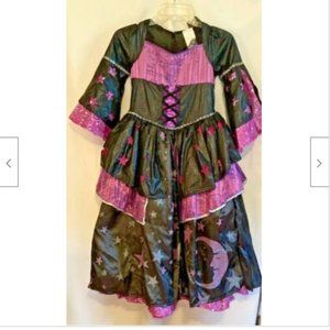 Halloween Girls Witch Dress Costume size L Moon